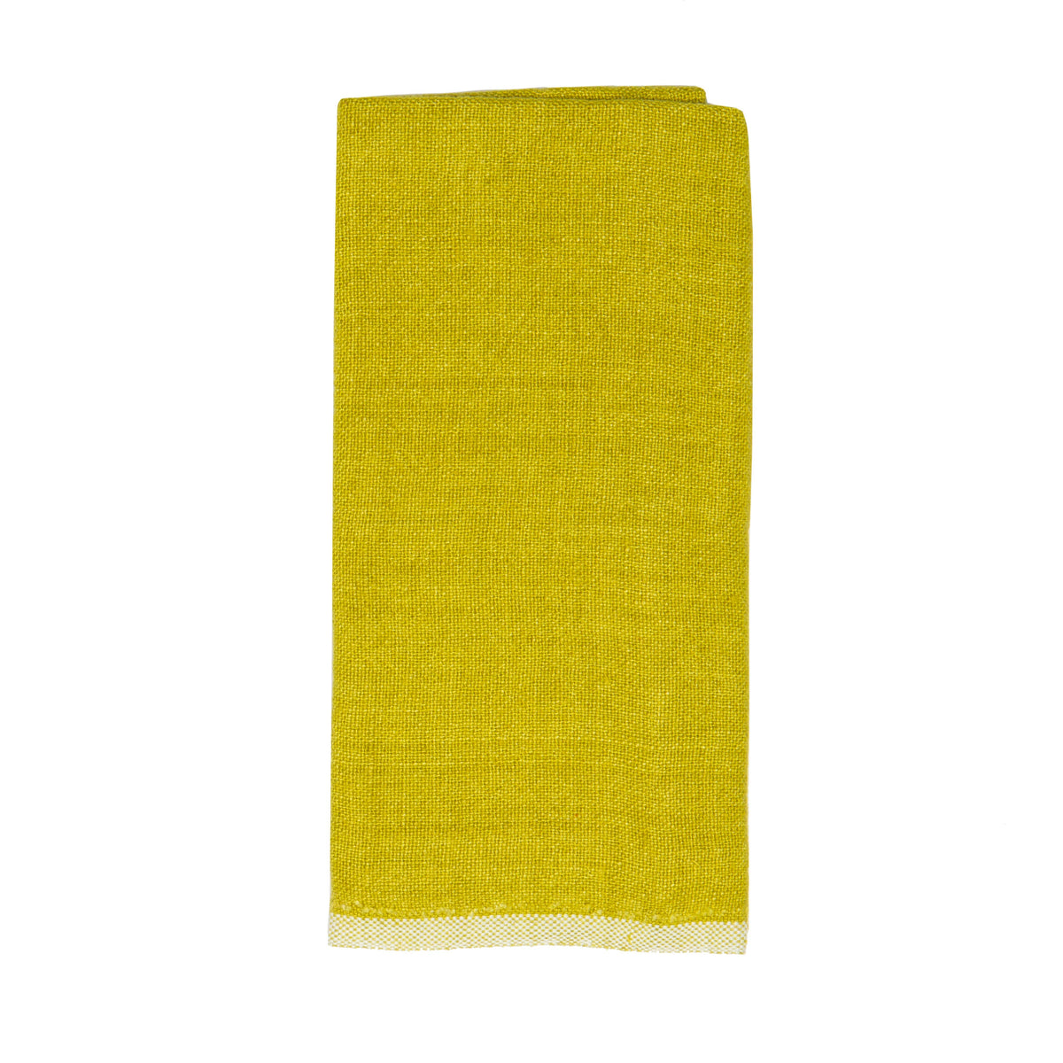 Hand-Spun Linen Towel • Chartreuse