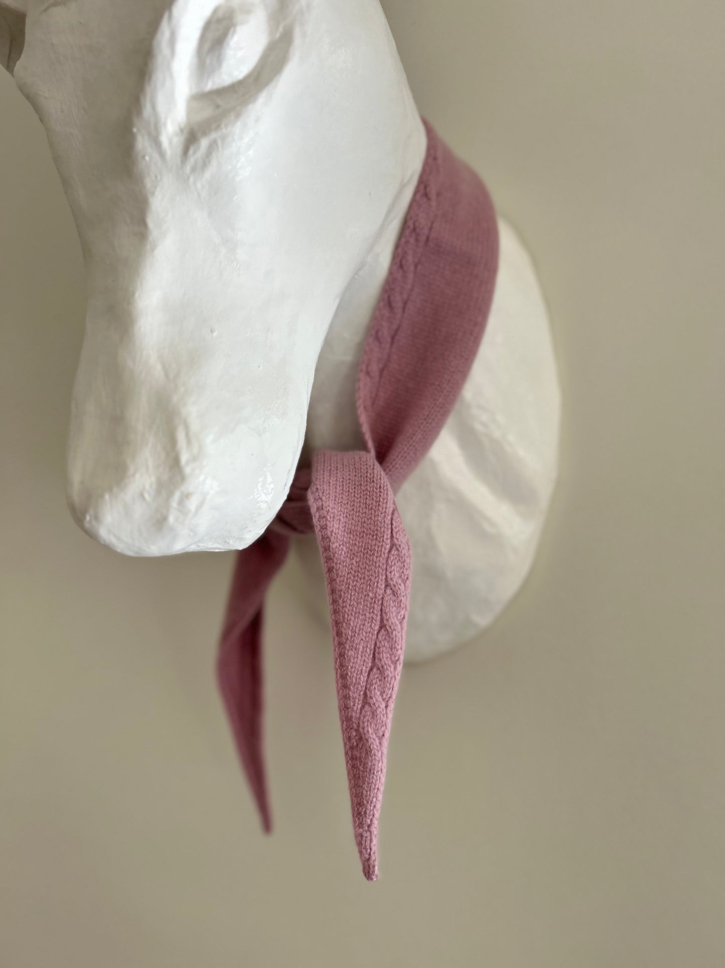 Cashmere Mini Scarf • Blush