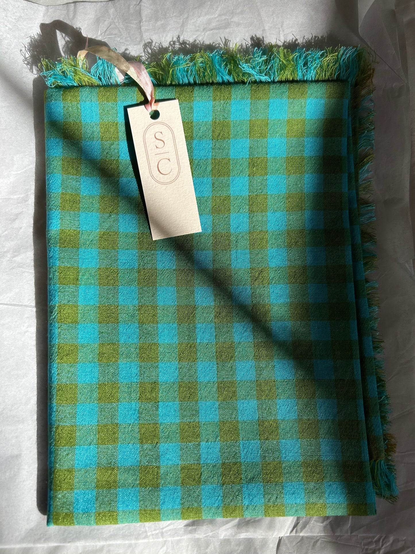 Wool/ Silk Scarf • Fern