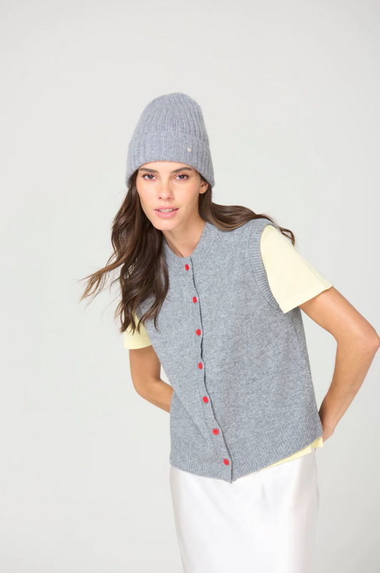 Button Vest • Grey