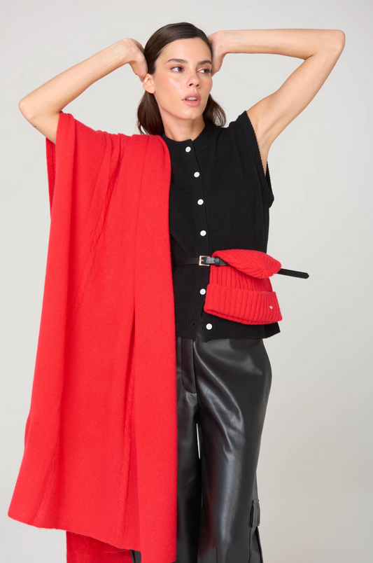 Big Cashmere Wrap • Cherry