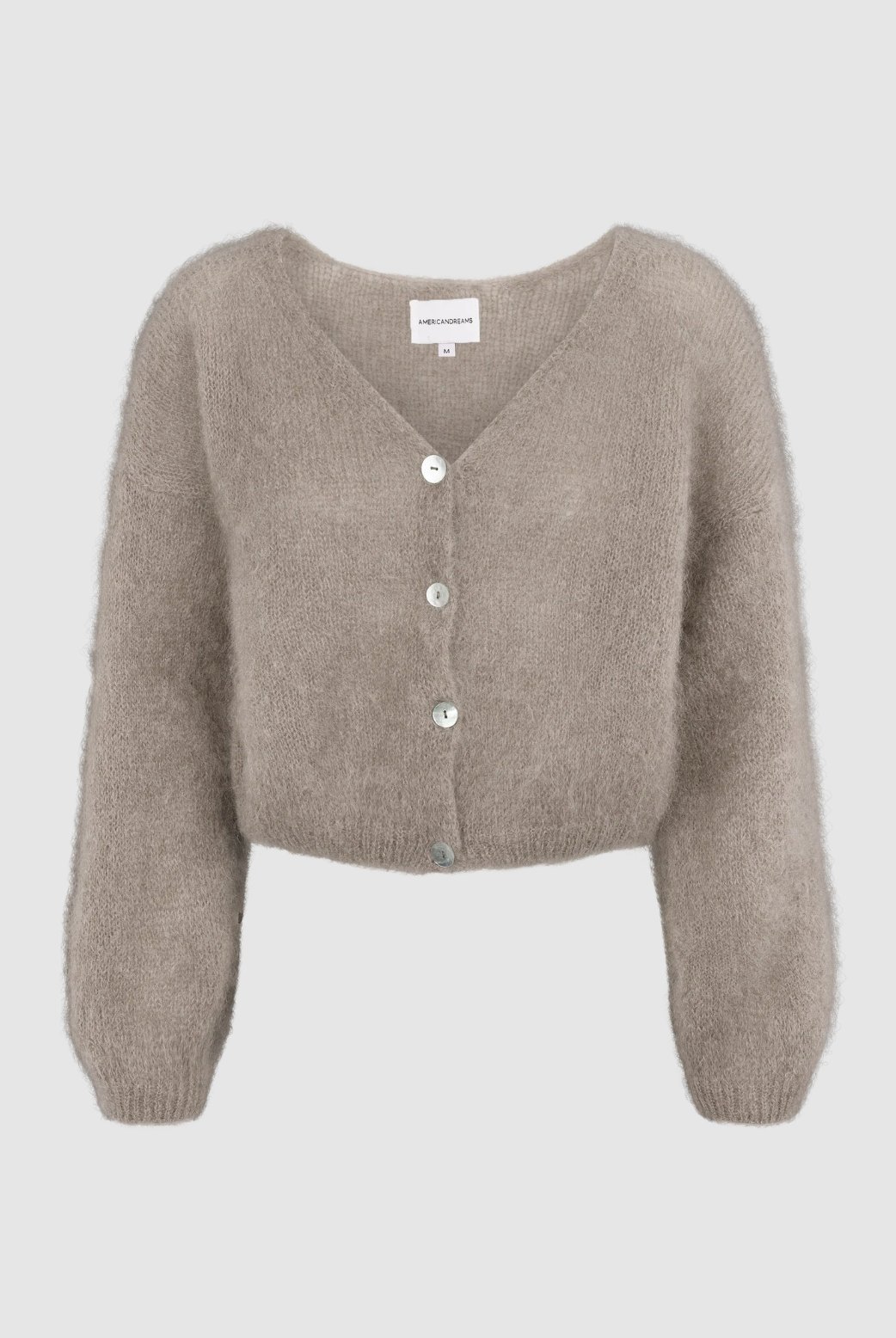 Mohair Cardigan • Light Taupe