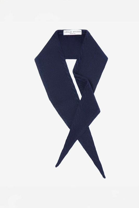 Cashmere Mini Scarf • Navy