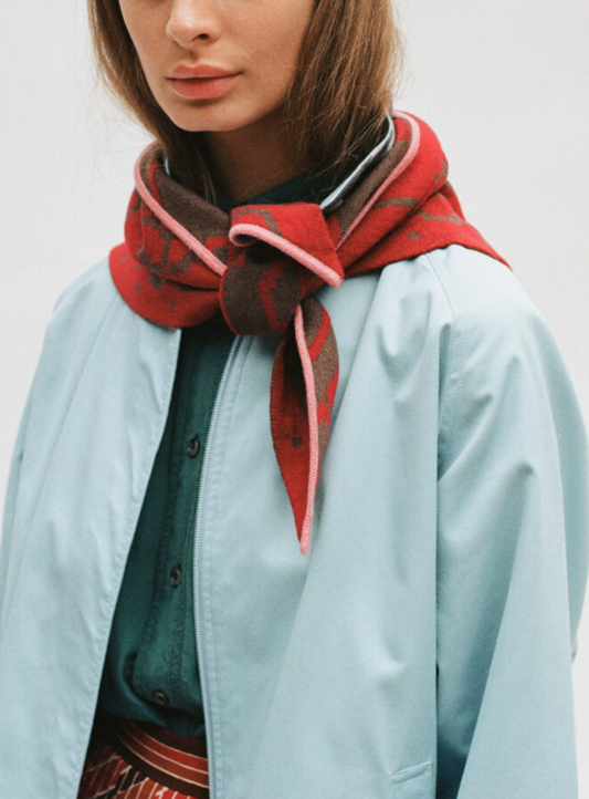 Relic Merino Scarf • Chocolate/ Wine