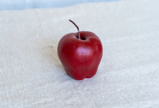 Red Apple Beeswax Candle