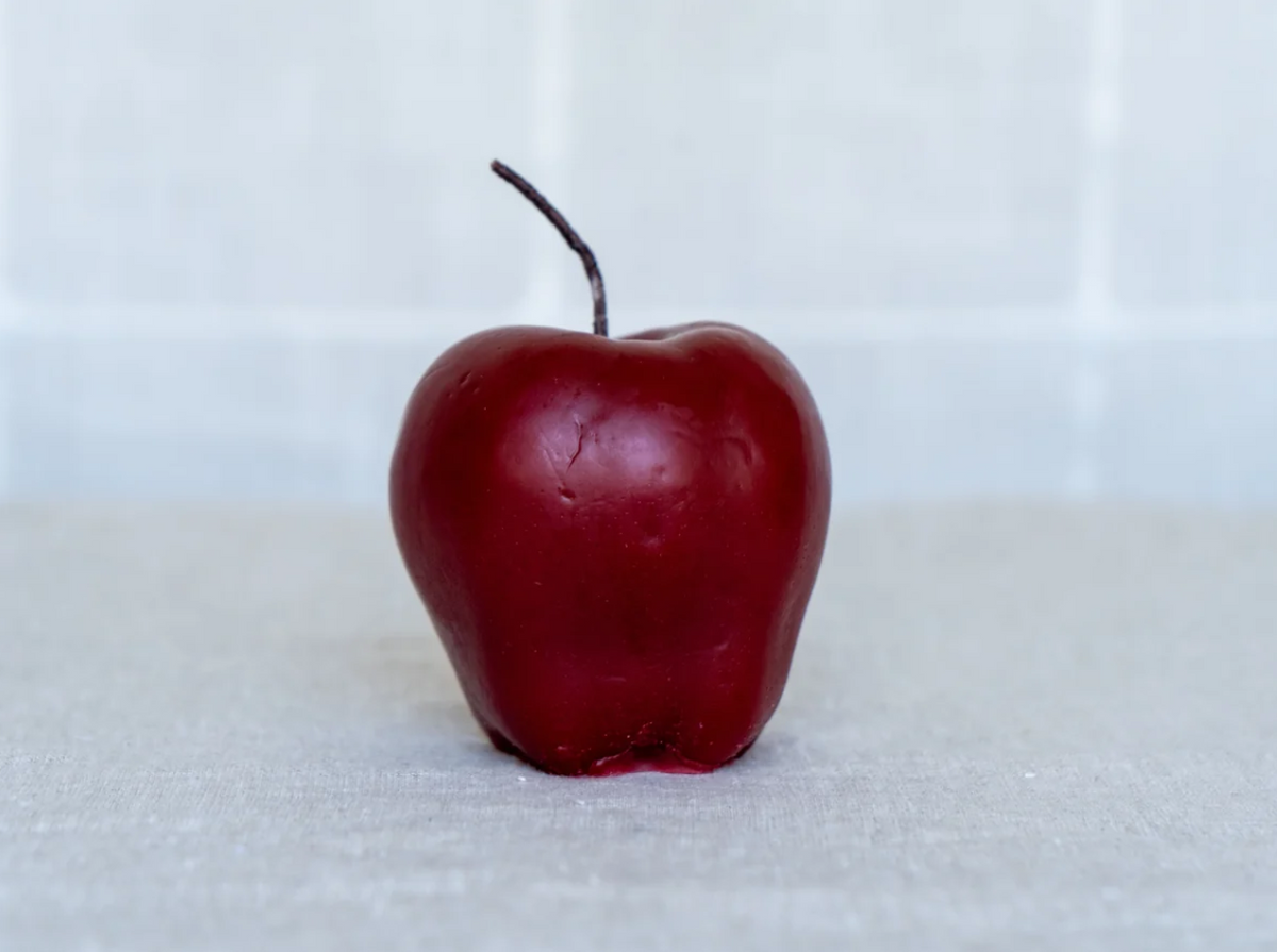 Red Apple Beeswax Candle