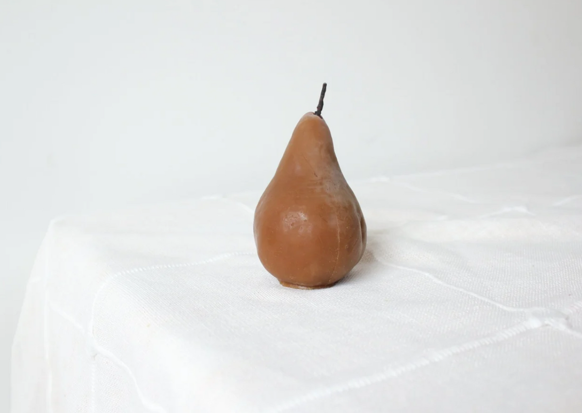 Bosc Pear Beeswax Candle