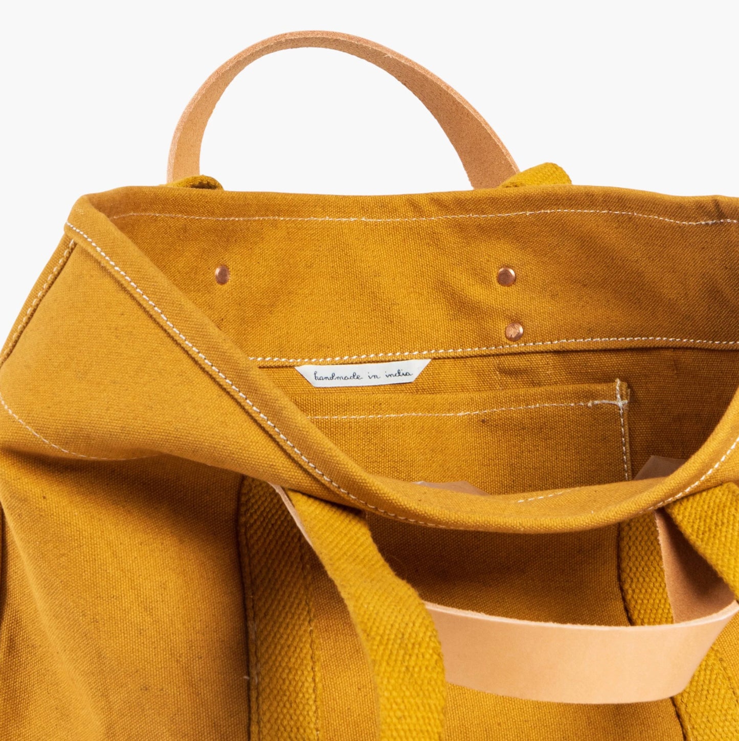Small East West Tote • Mustard Seed