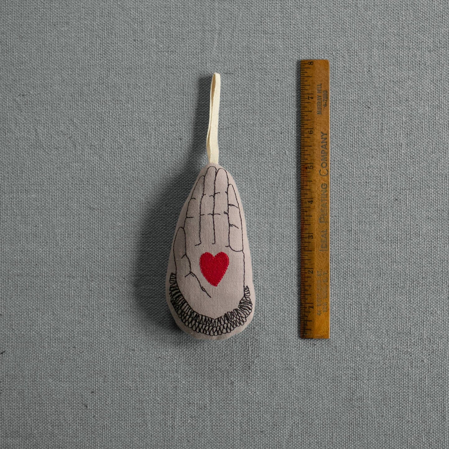 Heart in Hand • Cotton & Lavender Ornament