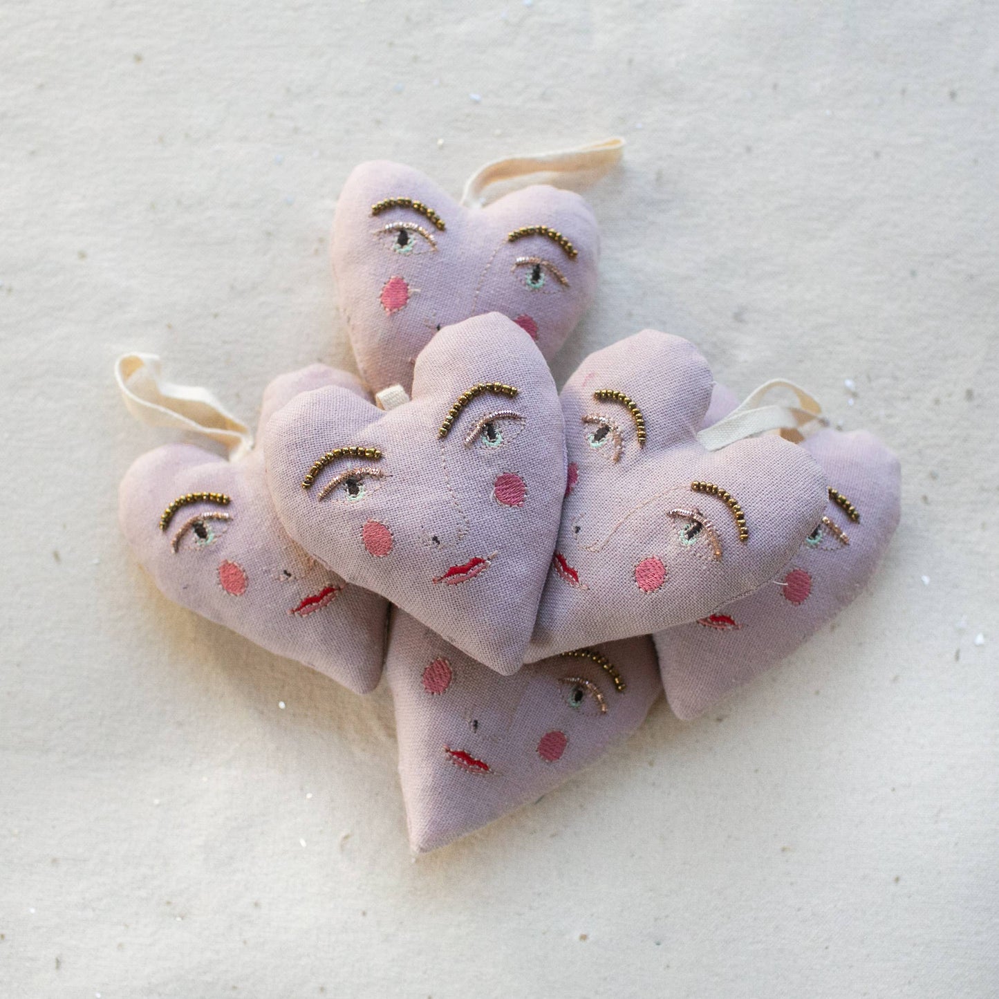 Handsome Heart • Cotton & Lavender Ornament