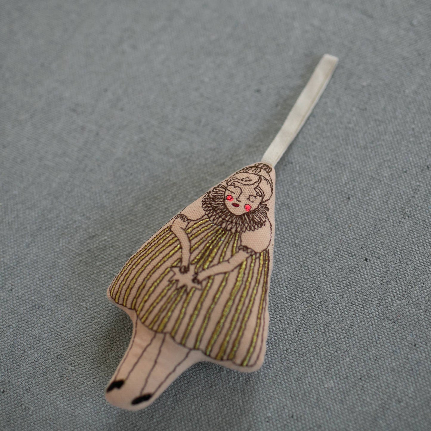 Wishing Star Girl • Cotton & Lavender Ornament