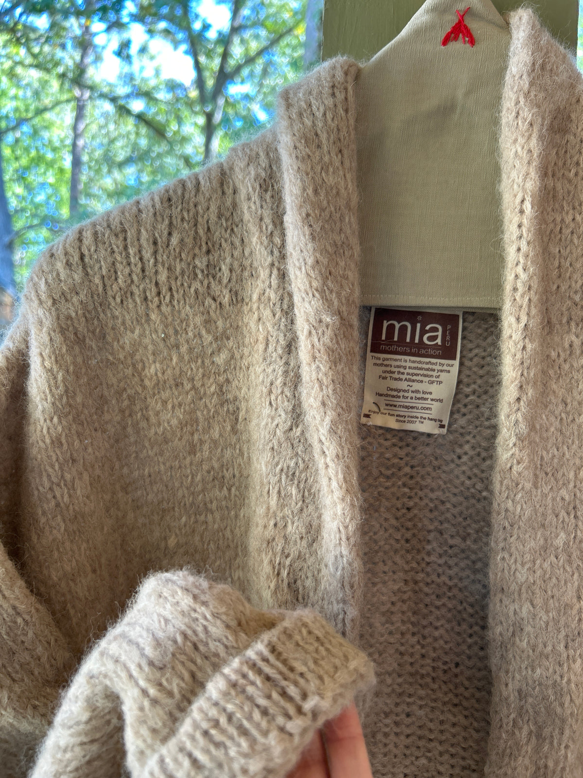 Hand Knit Long Cardigan