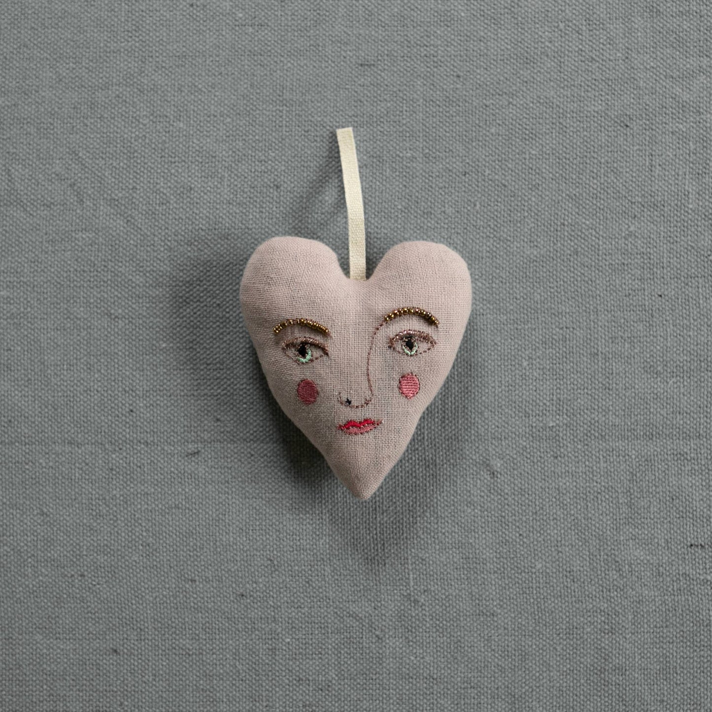 Handsome Heart • Cotton & Lavender Ornament