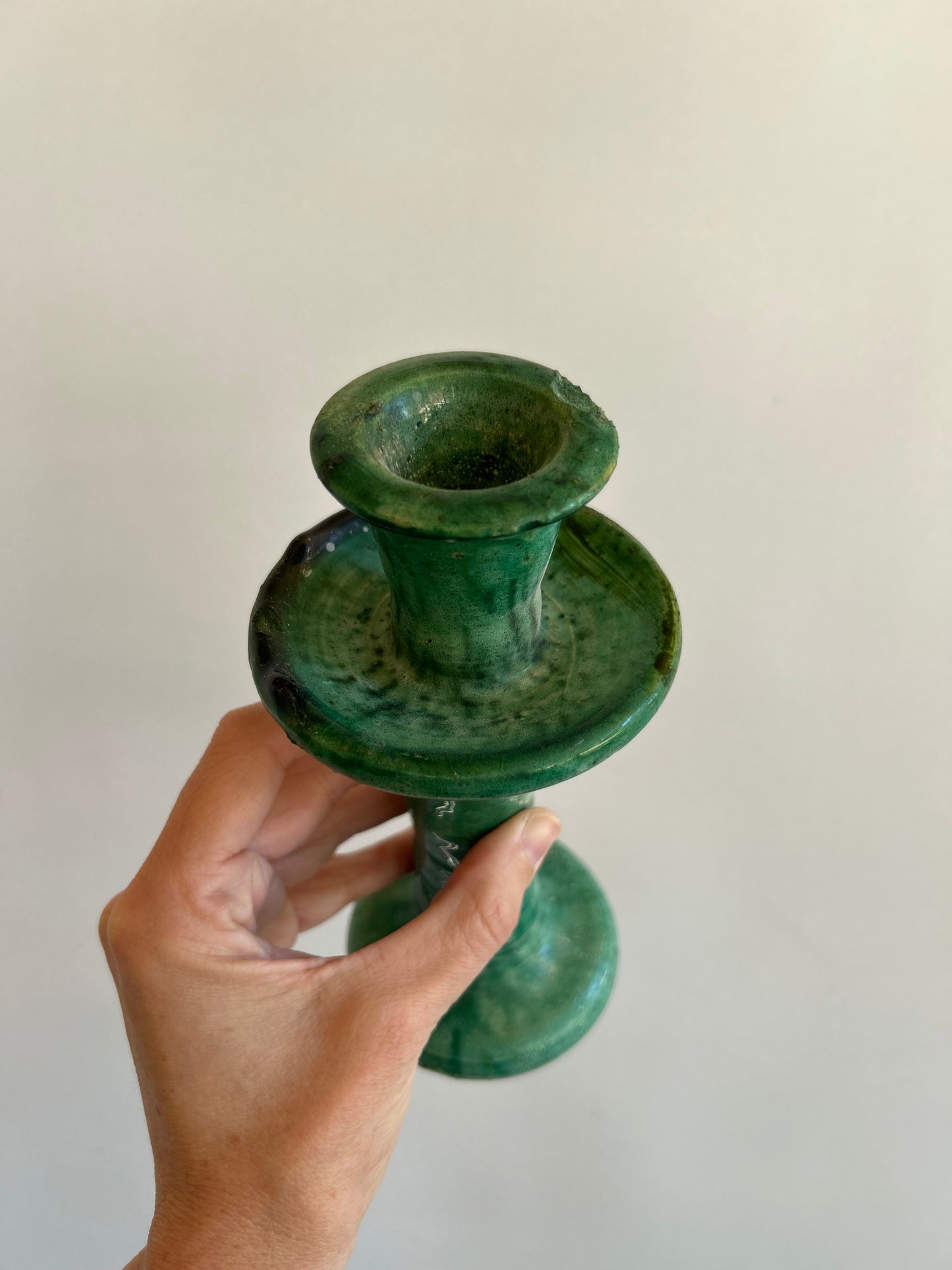 Tamegroute Candlestick Holder • Green