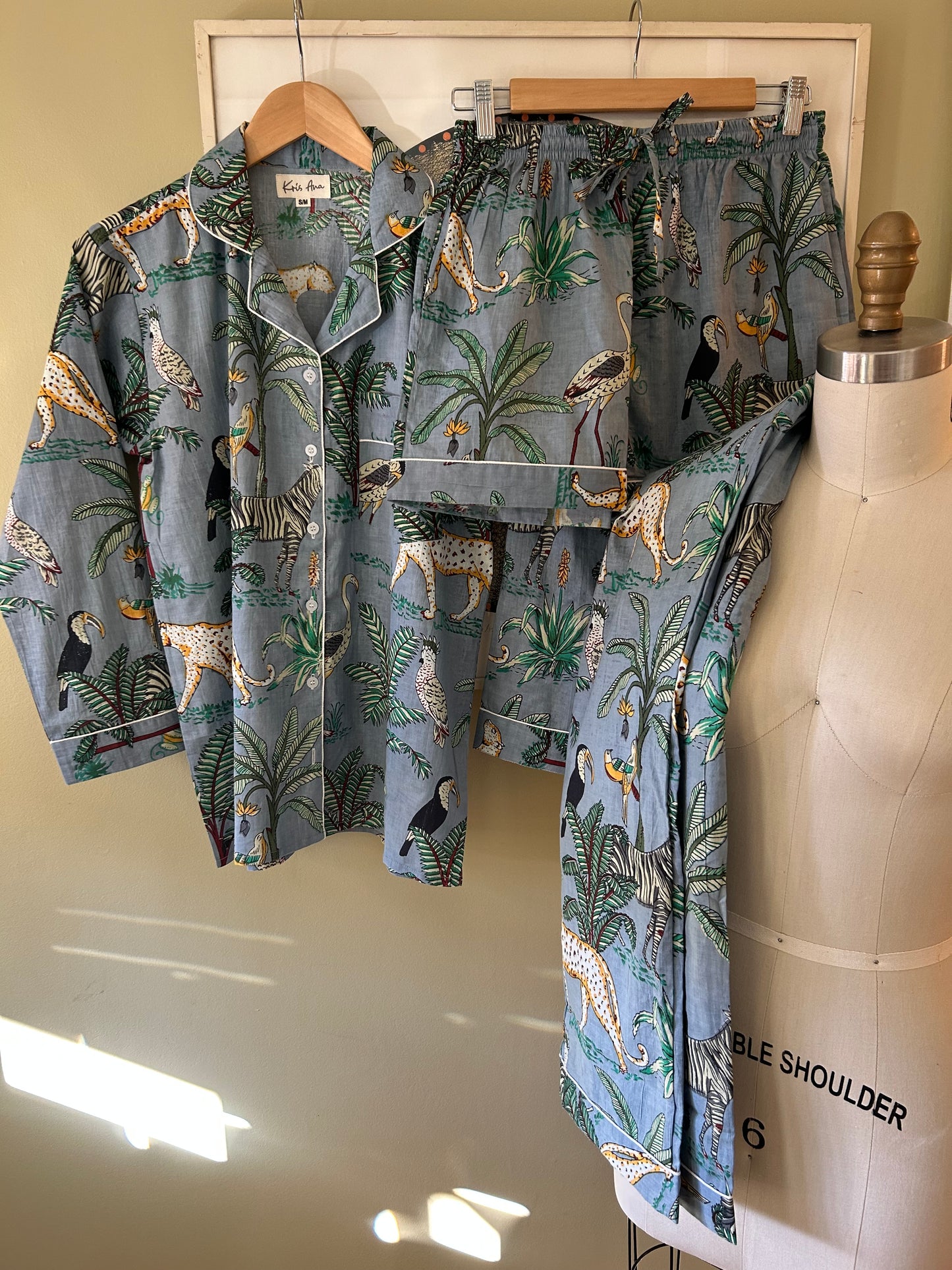 3 Piece Pajama Set • Jungle Print