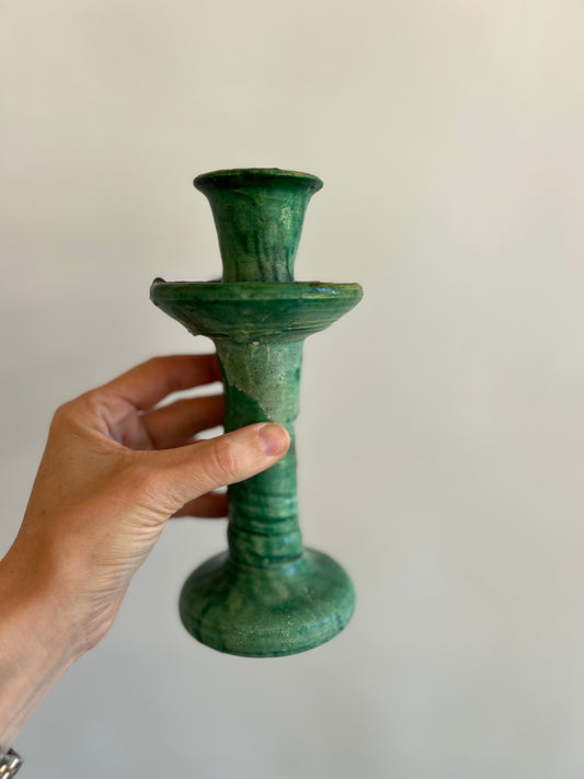 Tamegroute Candlestick Holder • Green