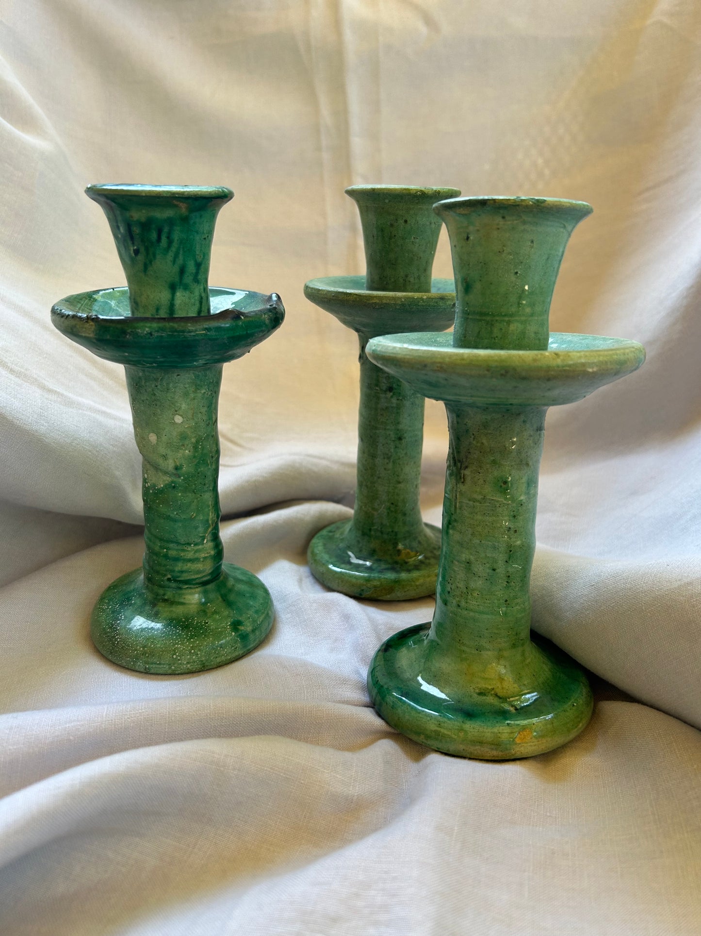 Tamegroute Candlestick Holder • Green