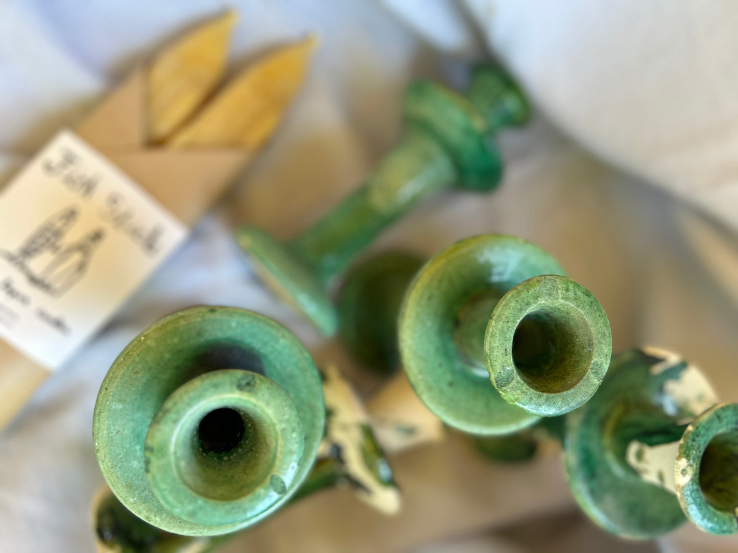 Tamegroute Candlestick Holder • Green