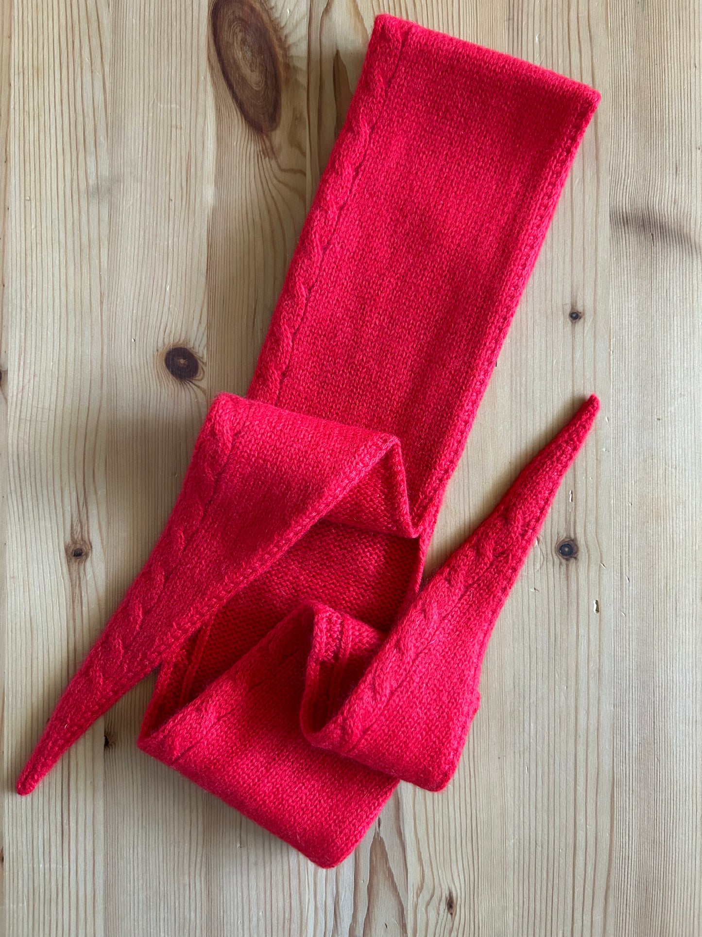 Cashmere Mini Scarf • Cherry