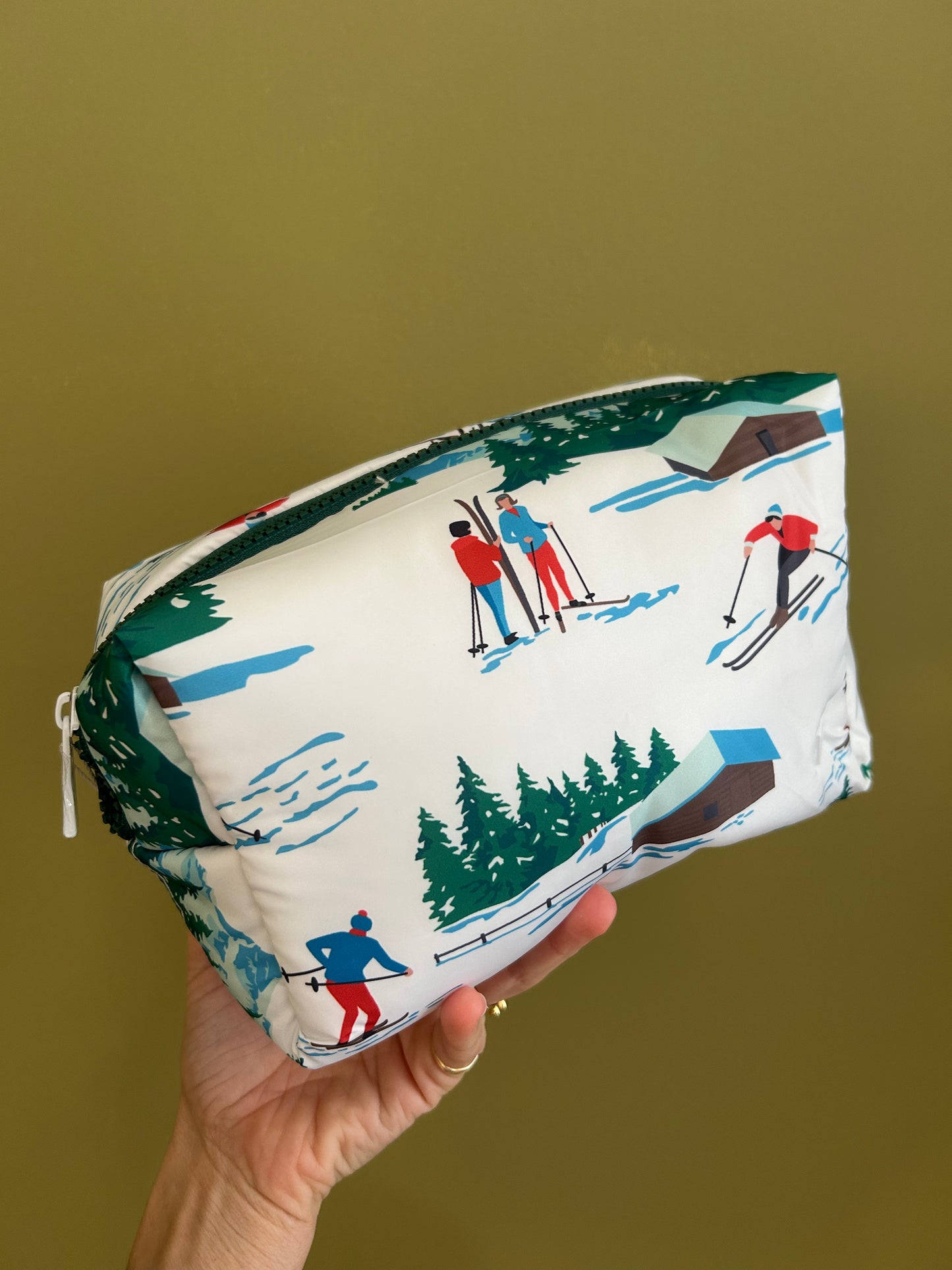 Luxe Puffer Cosmetic Bag • Ski
