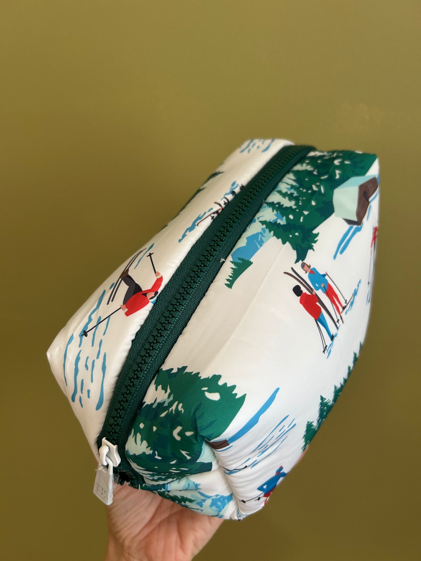 Luxe Puffer Cosmetic Bag • Ski