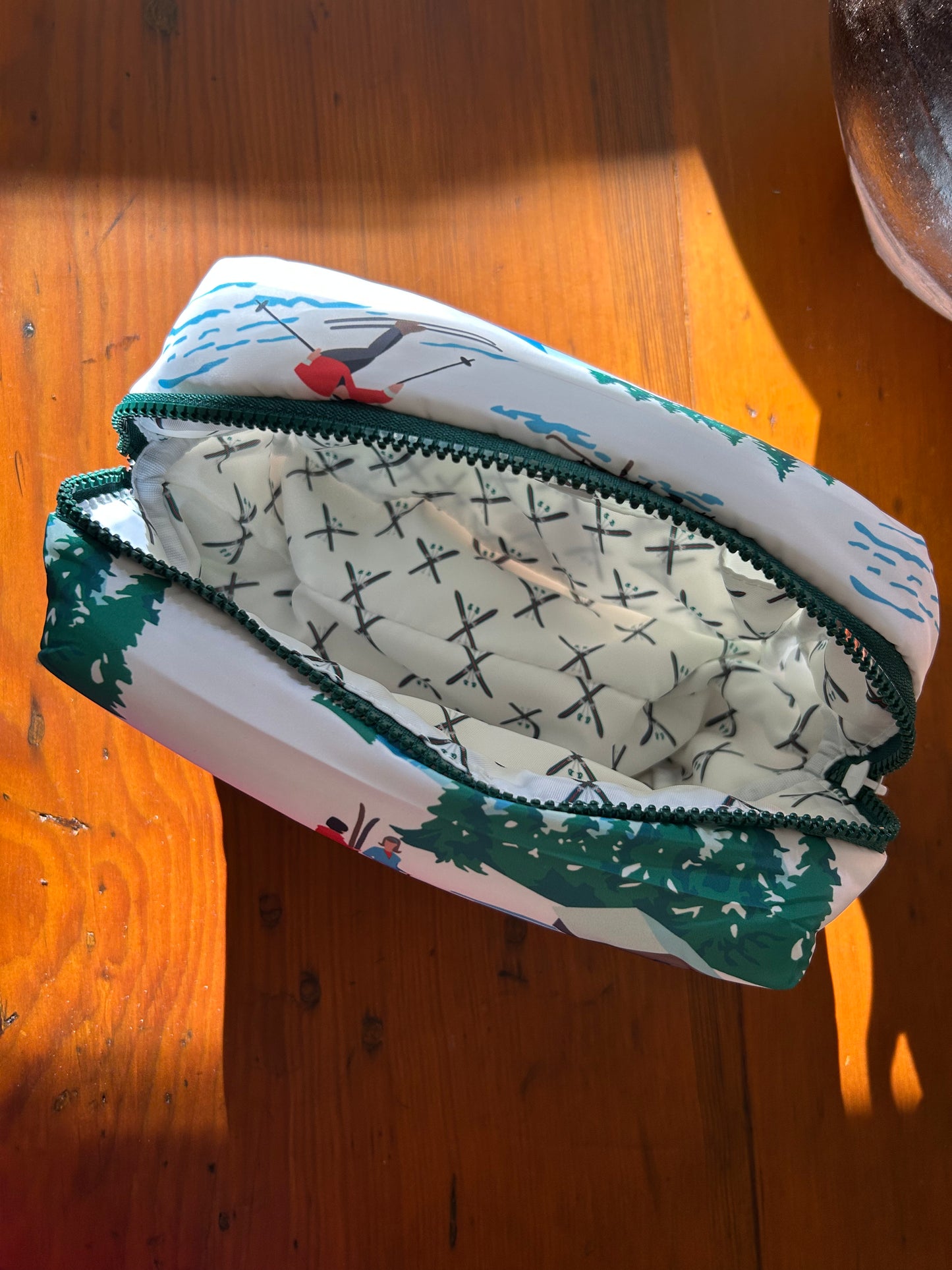 Luxe Puffer Cosmetic Bag • Ski