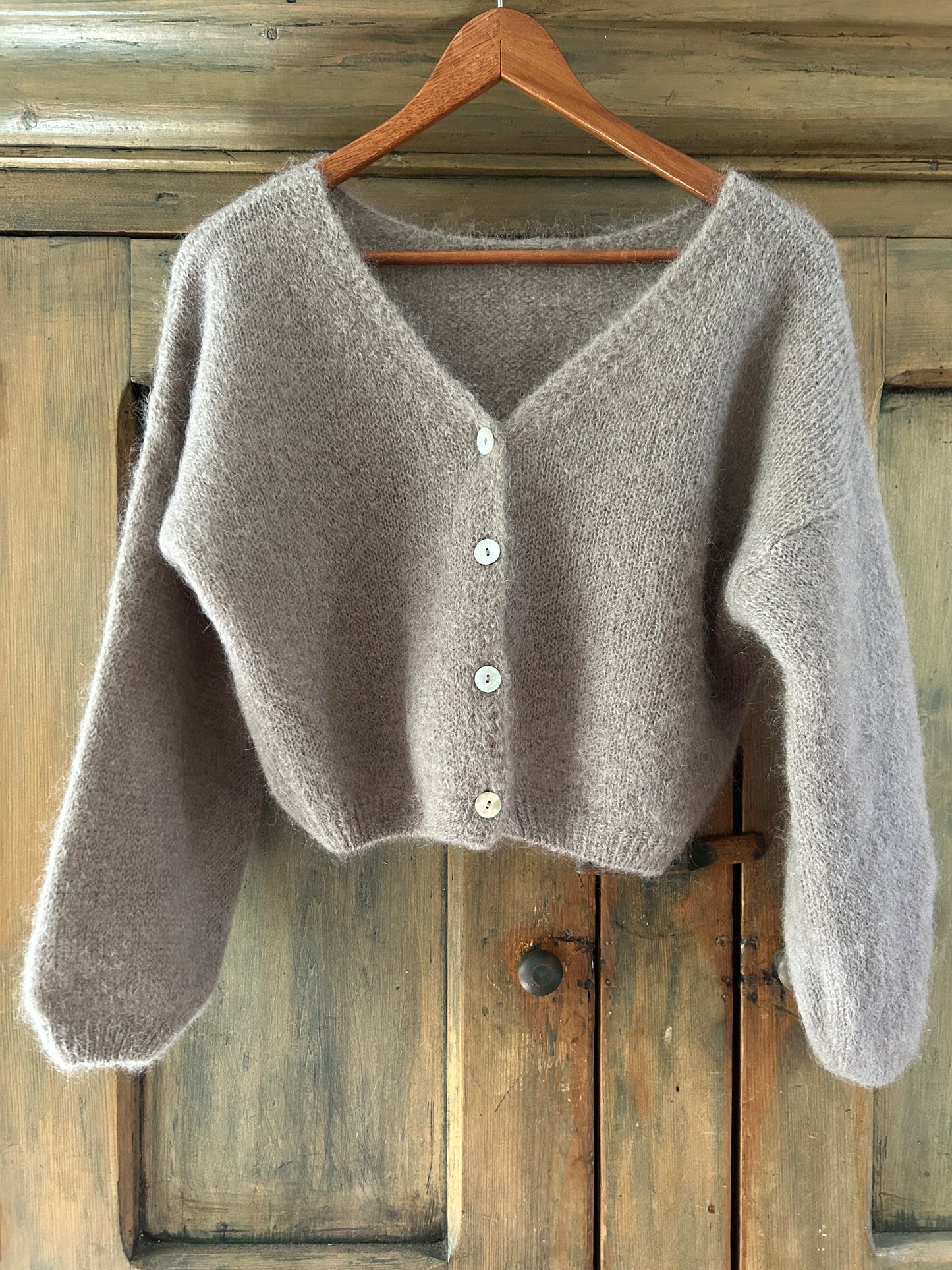 Mohair Cardigan • Light Taupe