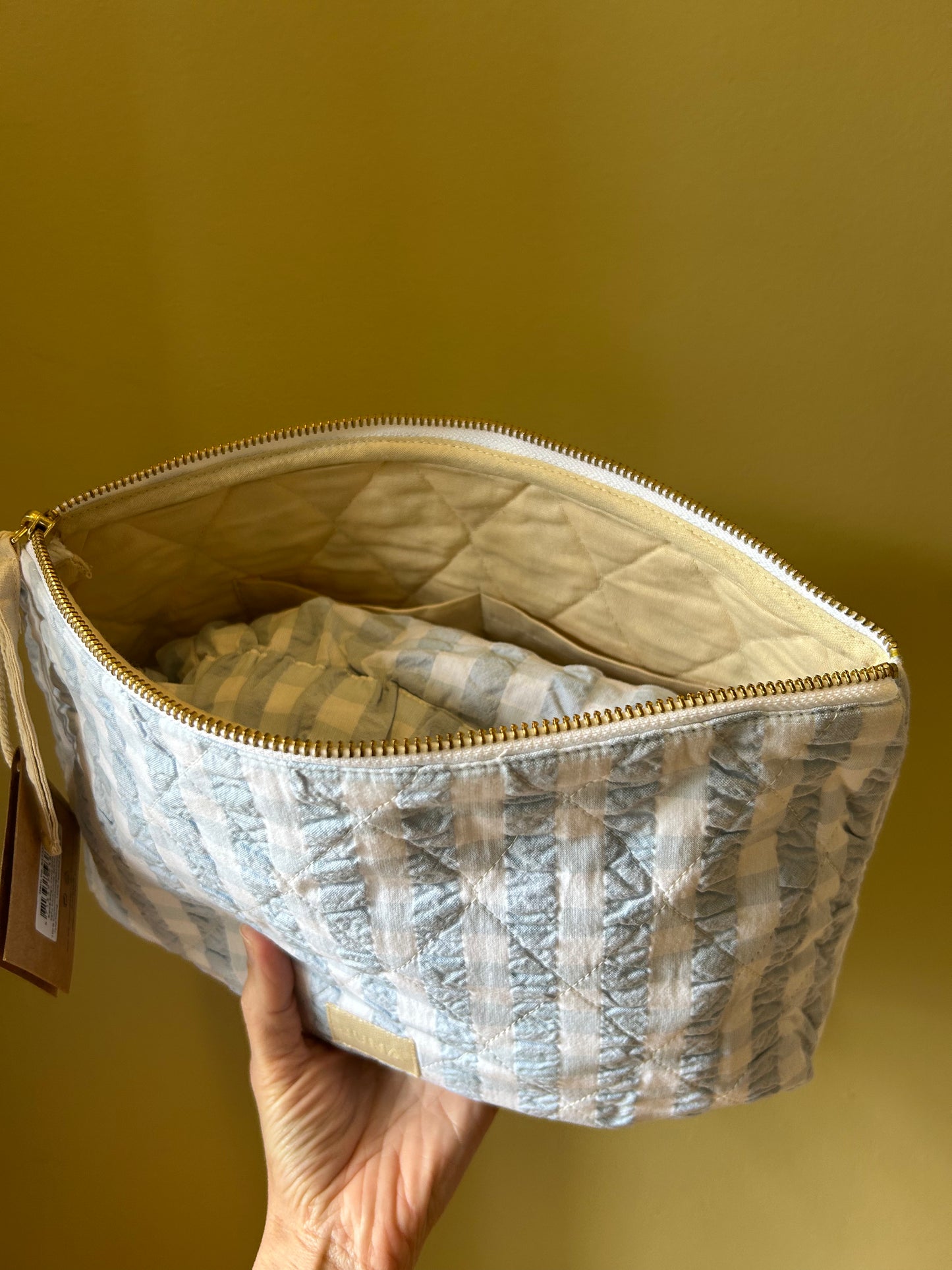 Pants and Cosmetic Bag Set • Light Blue