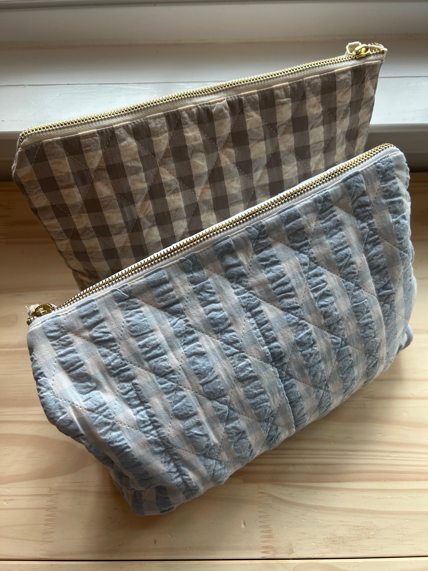 Pants and Cosmetic Bag Set • Light Blue