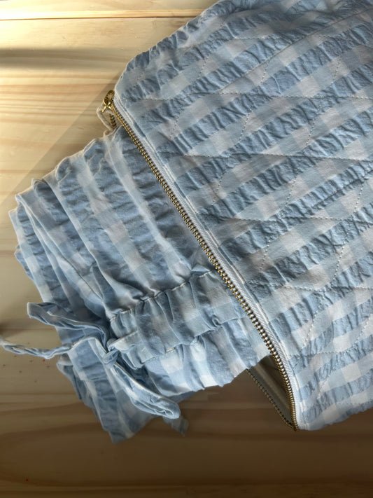 Pants and Cosmetic Bag Set • Light Blue