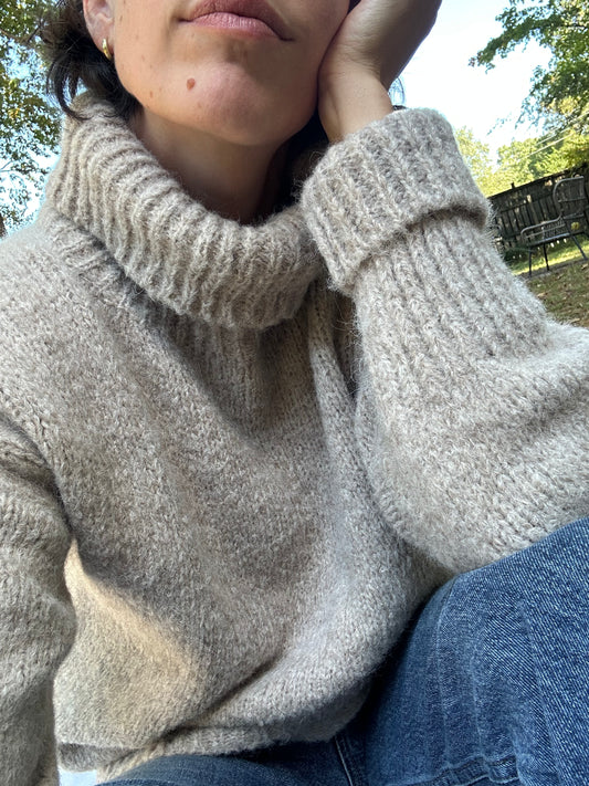 Hand Knit Alpaca Turtleneck