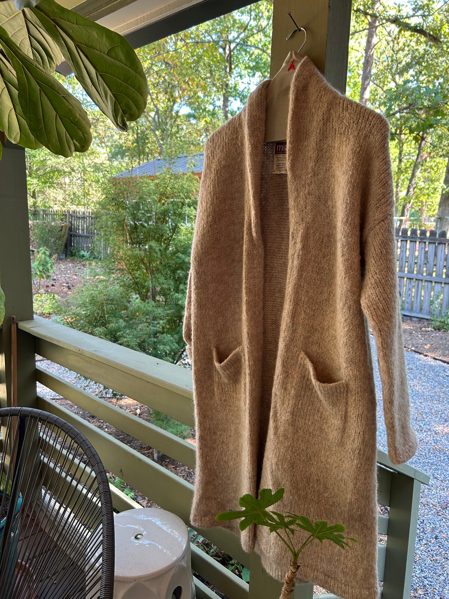 Hand Knit Long Cardigan