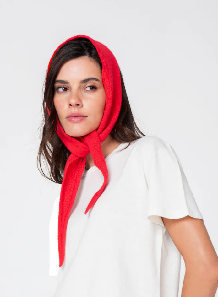 Cashmere Mini Scarf • Cherry