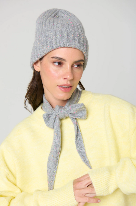Cashmere Mini Scarf • Grey Confetti