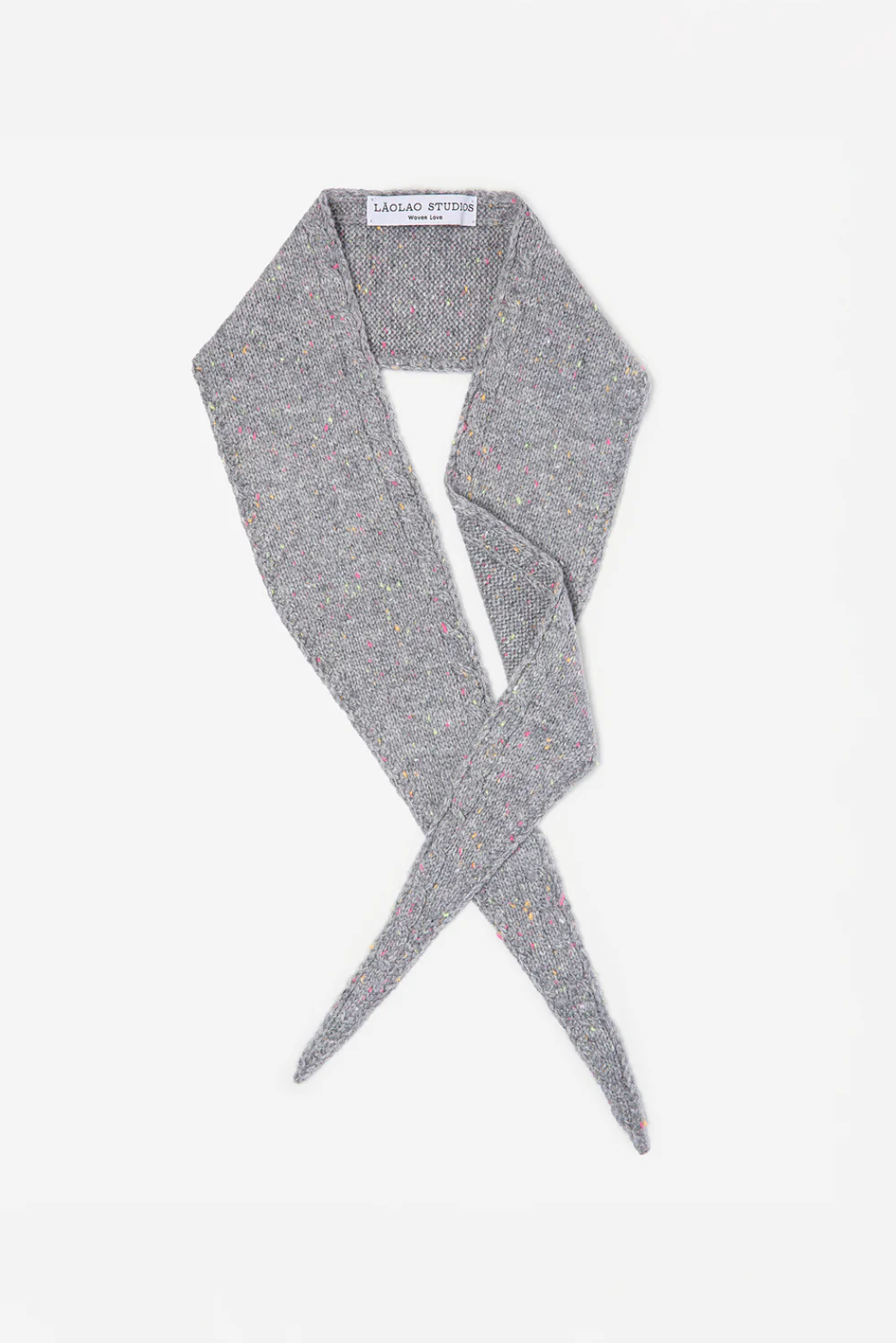 Cashmere Mini Scarf • Grey Confetti