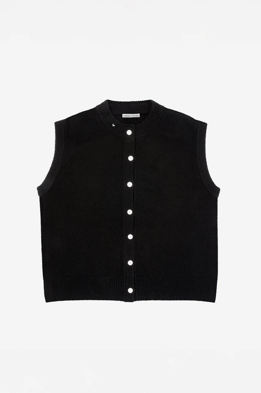 Button Vest • Black