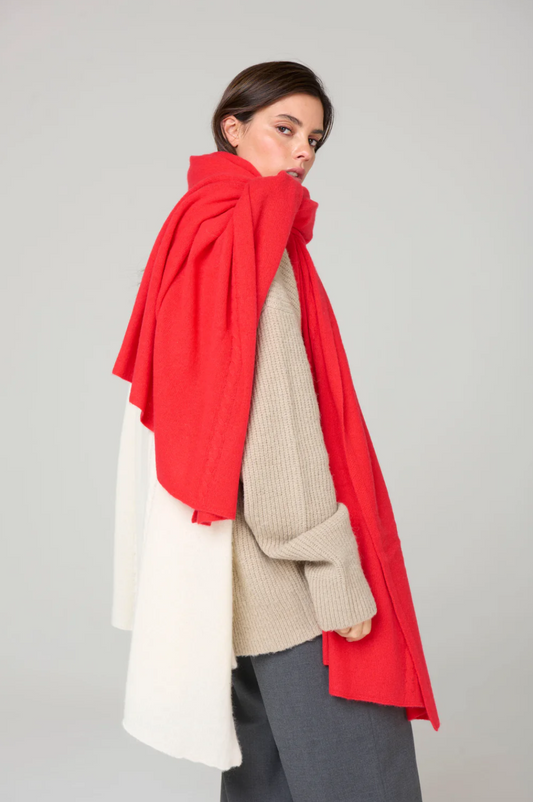 Big Cashmere Wrap • Cherry