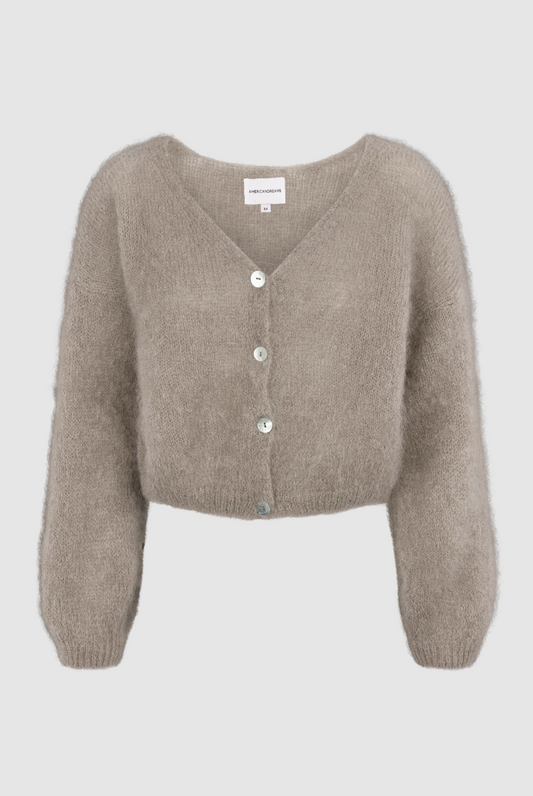 Mohair Cardigan • Light Taupe