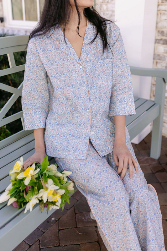 French Floral Pajama Set