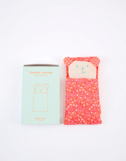 Bear in a Sleeping Bag • Floral Print