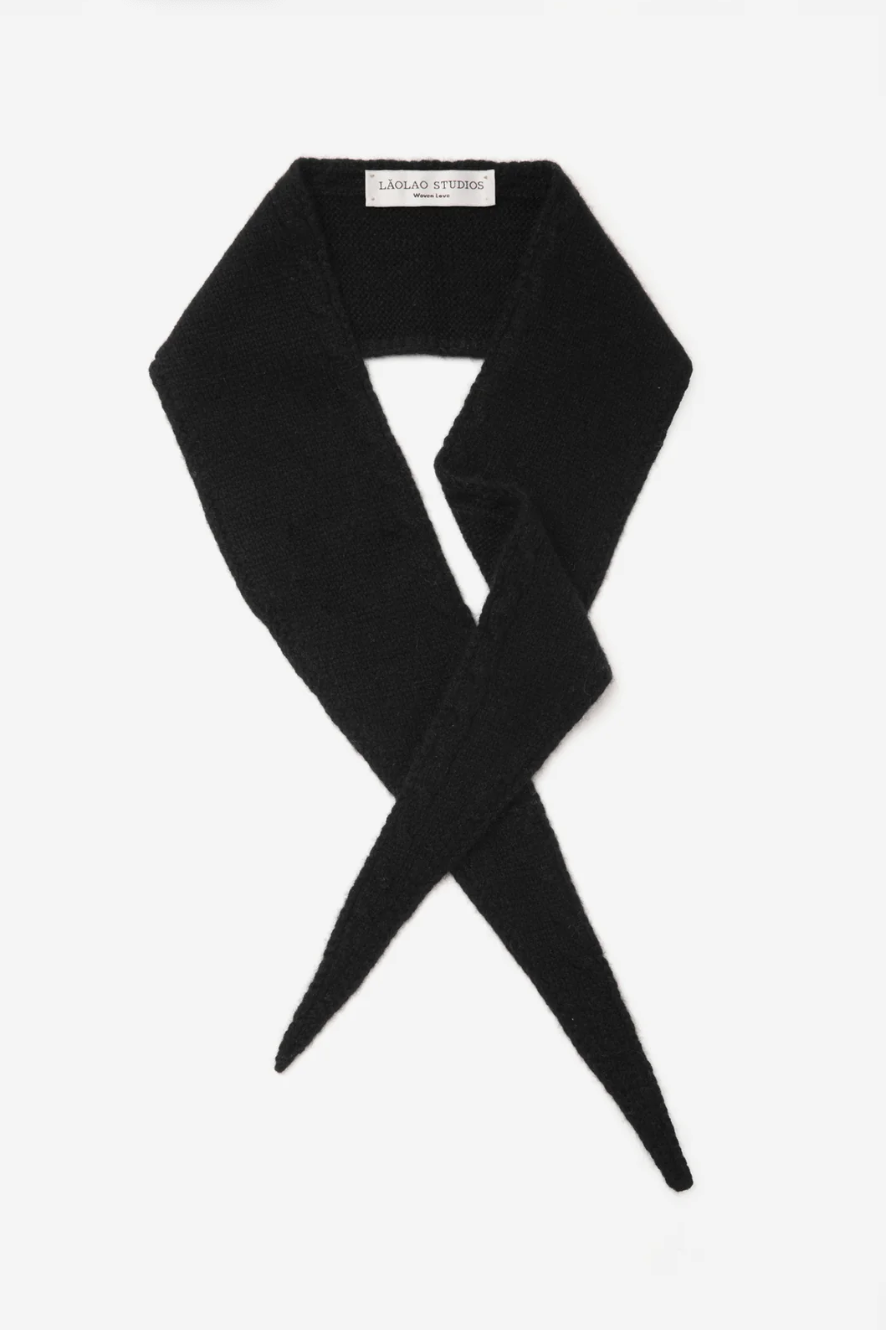 Cashmere Mini Scarf • Black