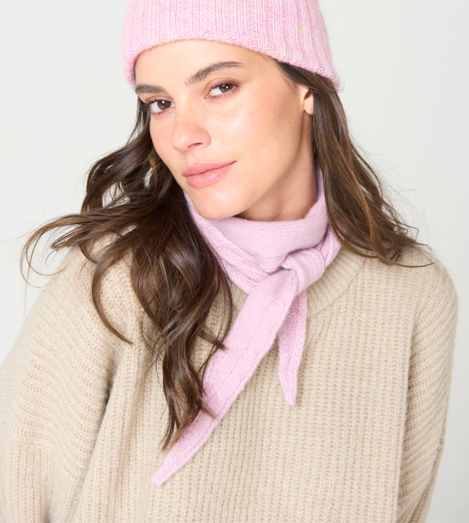 Cashmere Mini Scarf • Blush