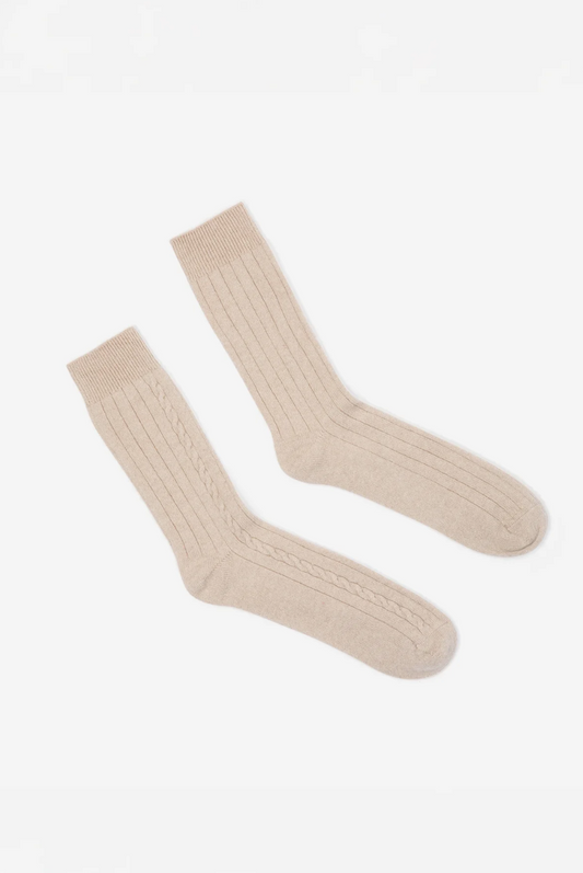 Cashmere Socks • Sand