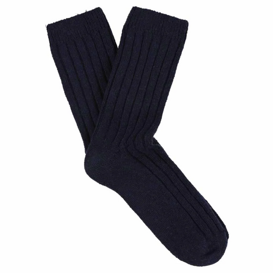Cashmere Crew Socks • Navy