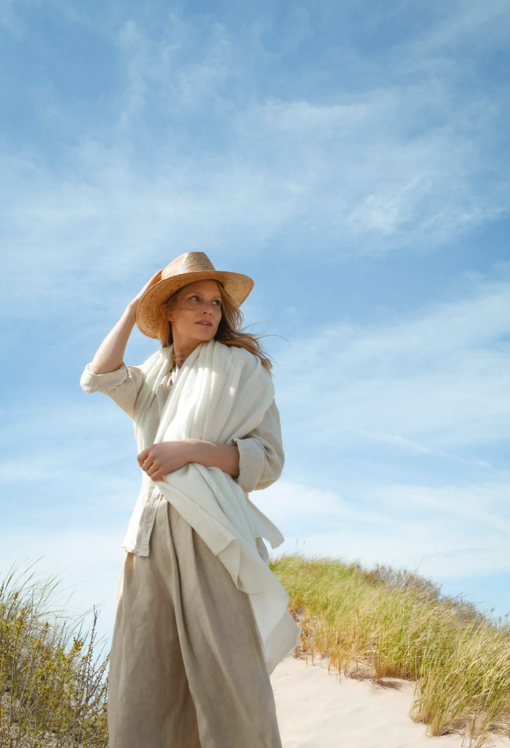 Big Cashmere Wrap • Milk