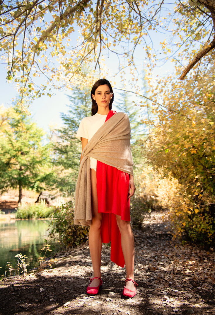 Big Cashmere Wrap • Taupe