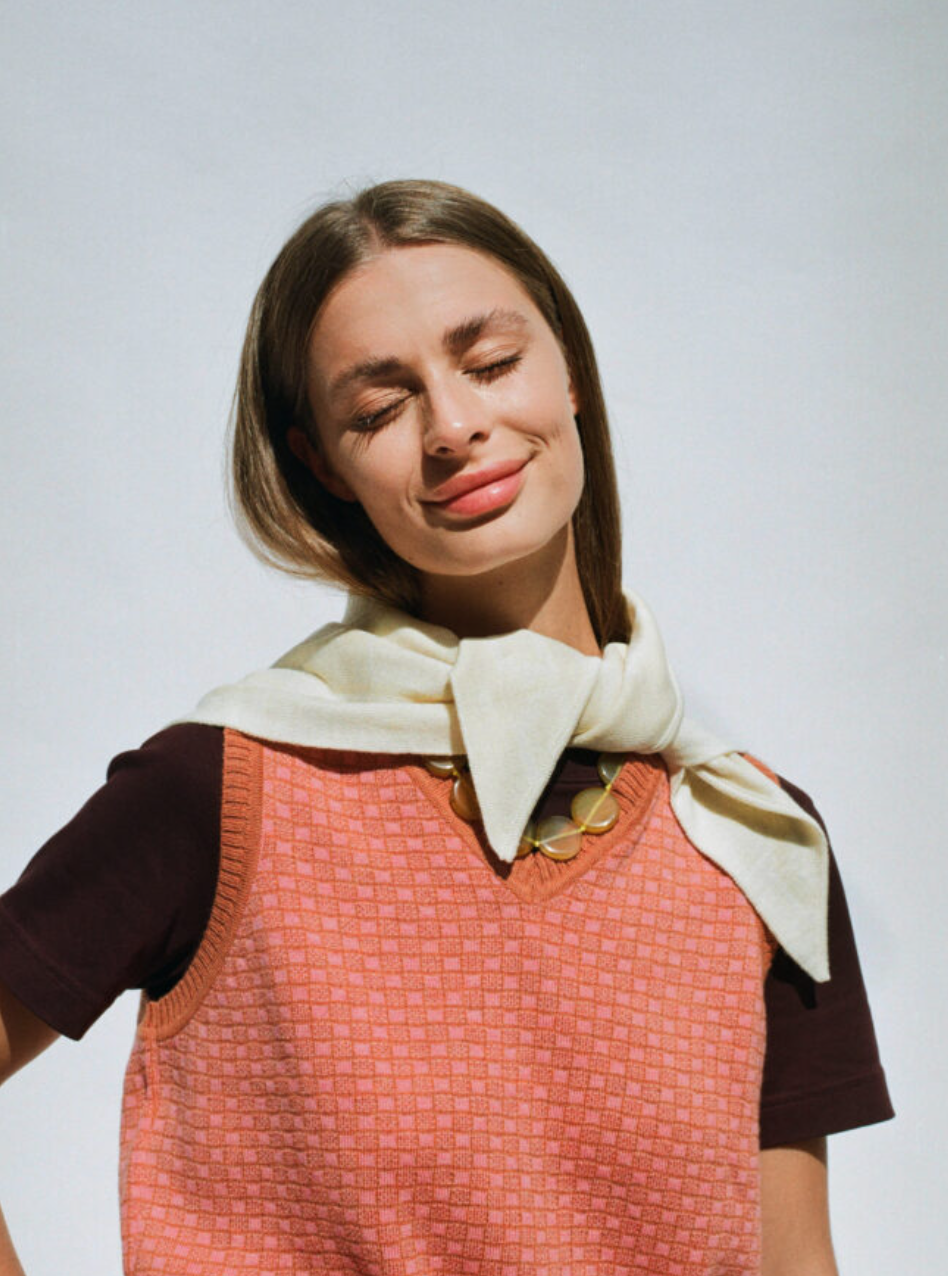 Relic Merino Scarf • Milk/ Wheat