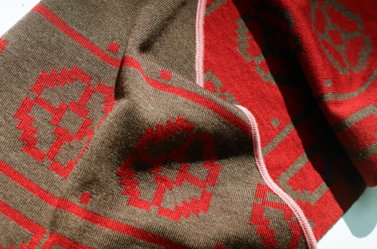 Relic Merino Scarf • Chocolate/ Wine
