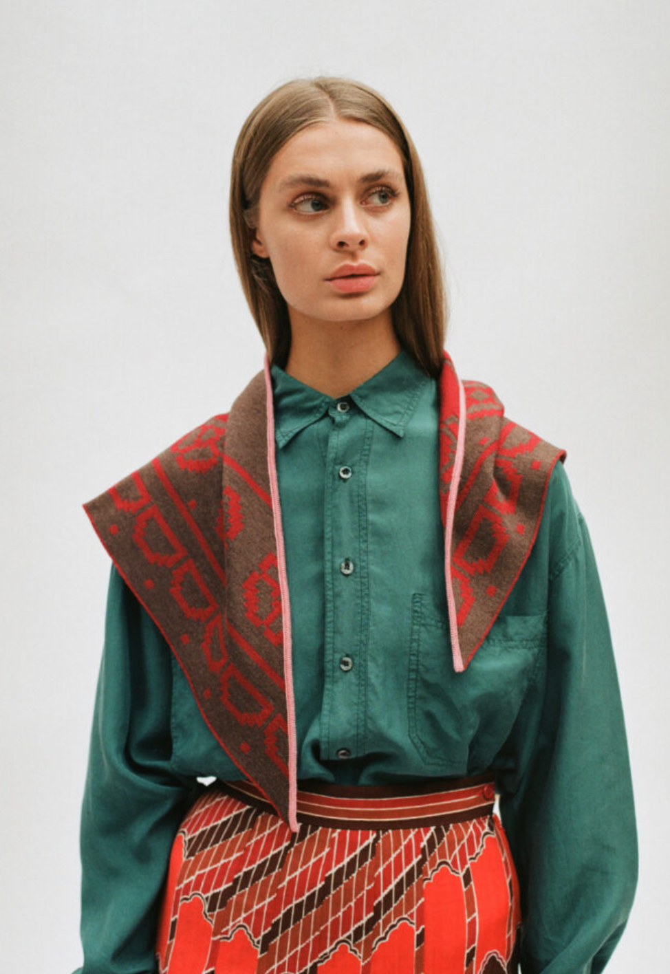 Relic Merino Scarf • Chocolate/ Wine