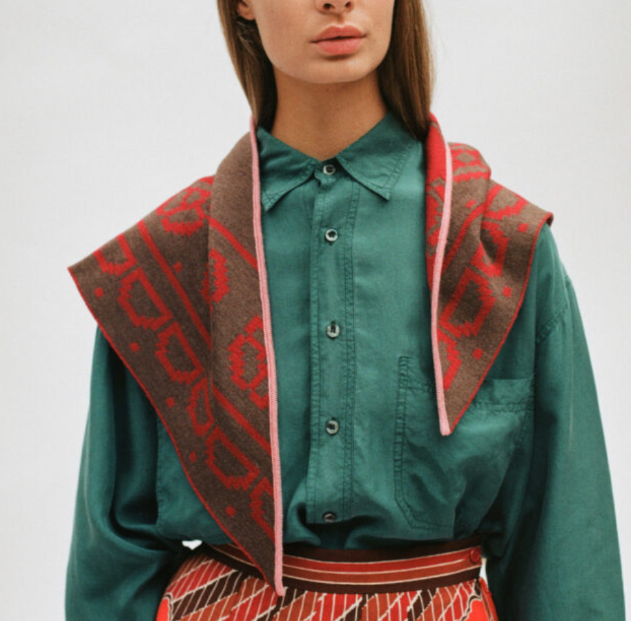 Relic Merino Scarf • Chocolate/ Wine